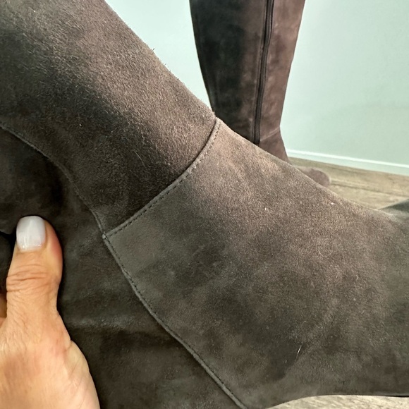 Ann Taylor Brown Over the Knee Boots with Suede Finish - Picture 5 of 12